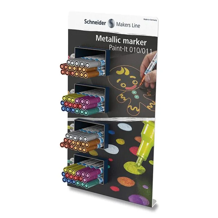 Termék főképe Metalický popisovač Schneider Paint-It 010/011 stojánek, 70 ks