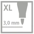 Következő termékkép Fémszálas jelölő XL heggyel - STABILO Trio DECO - 8 db-os készlet