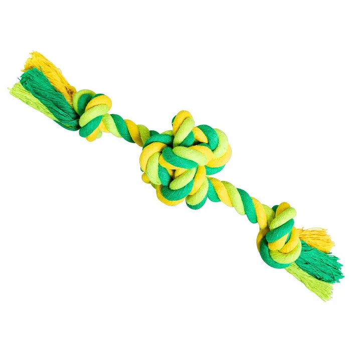 Termék főképe Míč se 2 rameny HipHop bavlněný, limetková, zelená 22cm, 80g