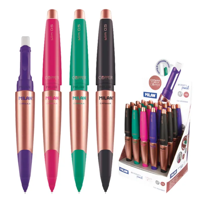 Termék főképe Mikrotužka / Pentelka MILAN Capsule Copper Slim HB, 0.5 mm - mix barev