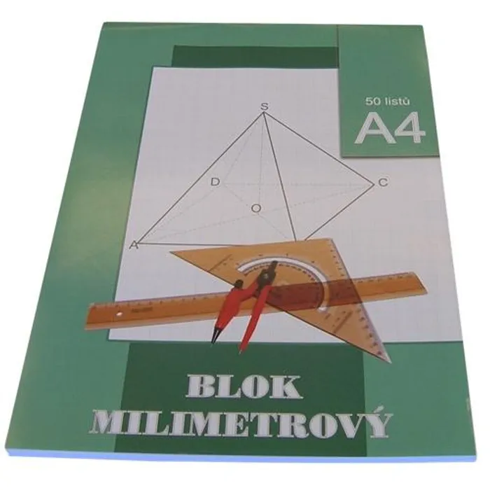 Termék főképe Milimetrový papír A4 50 listů blok