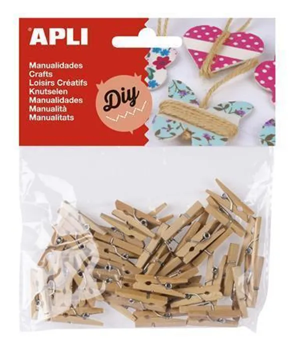 Termék főképe Mini kolíčky, dřevěné, přírodní, APLI