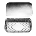 Következő termékkép Alutálka szögletes 315 x 215 x 43 mm 2000ml + tető [10 szett]