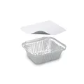 Következő termékkép Alutálka szögletes 145 x 120 x 41 mm 470ml + tető [5 szett]
