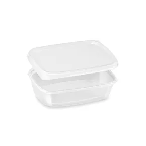 Doboz (PP) szögletes átlátszó 125ml + tető [250 szett]