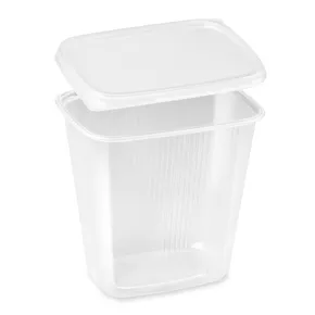 Doboz (PP) szögletes átlátszó 500ml + tető [250 szett]