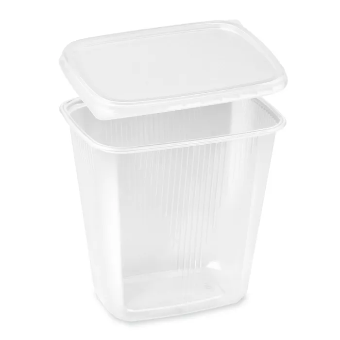 Termék főképe Miska hranatá průhledná 500 ml + víčko (PP) [2 x 250 ks]