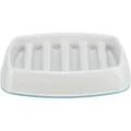 Tál lassú adagoláshoz, rácsos kialakítás, 0,25l/21 × 14 cm, műanyag/TPR, szürke
