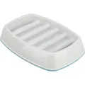 Tál lassú adagoláshoz, rácsos kialakítás, 0,25l/21 × 14 cm, műanyag/TPR, szürke