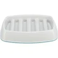 Tál lassú adagoláshoz, rácsos kialakítás, 0,25l/21 × 14 cm, műanyag/TPR, szürke