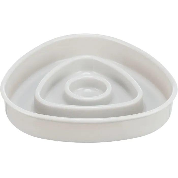 Termék főképe Miska k pomalému krmení, design triangl, 0,35l/15 ×15 cm, plast/TPR, šedá