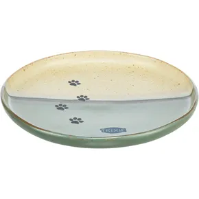 Miska, kerámia, 0,2 l, átmérő 16 cm, zöld/bézs