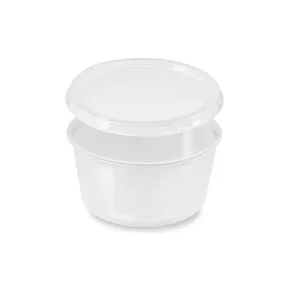 Doboz (PP) kerek átlátszó 250ml + tető [250 szett]
