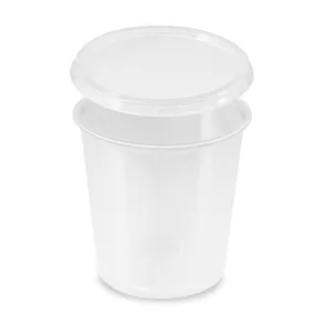 Doboz (PP) kerek átlátszó 500ml + tető [250 szett]