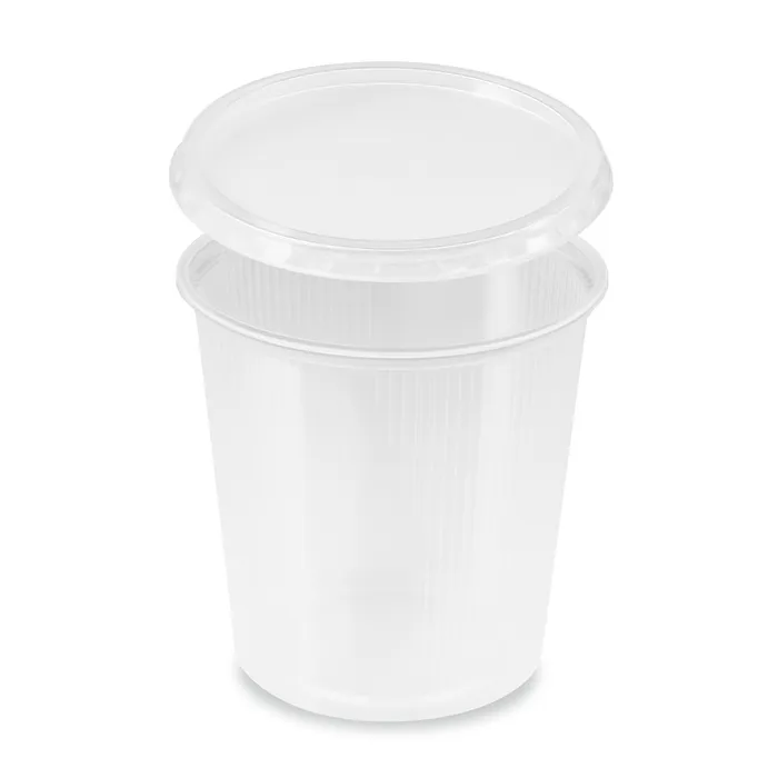 Termék főképe Miska kulatá průhledná 500 ml + víčko (PP) [2 x 250 ks]