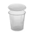 Doboz (PP) kerek átlátszó 500ml + tető [250 szett]