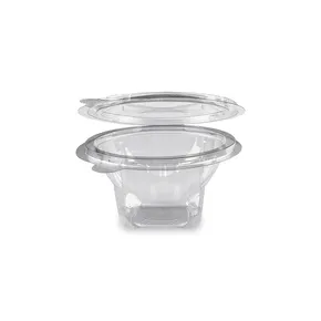 Egybefedeles doboz (rPET) kerek átlátszó 250ml [50 db]