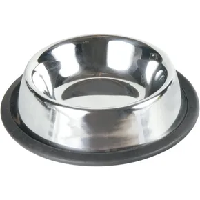Rozsdamentes acél tál gumival 200ml/11cm