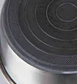 Rozsdamentes acél tál gumi talppal 2,5 l/o 24 cm