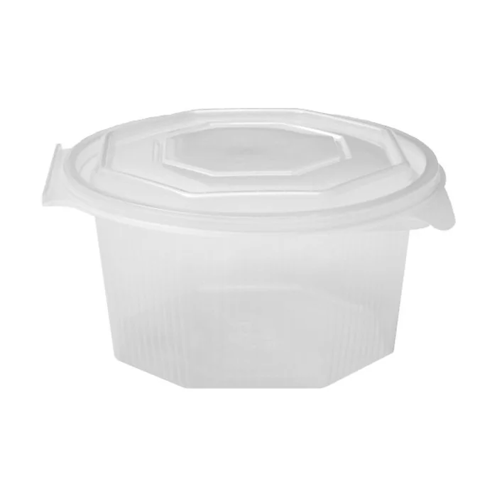 Termék főképe Miska osmiboká průhledná s víčkem 1000 ml (PP) [50 ks]