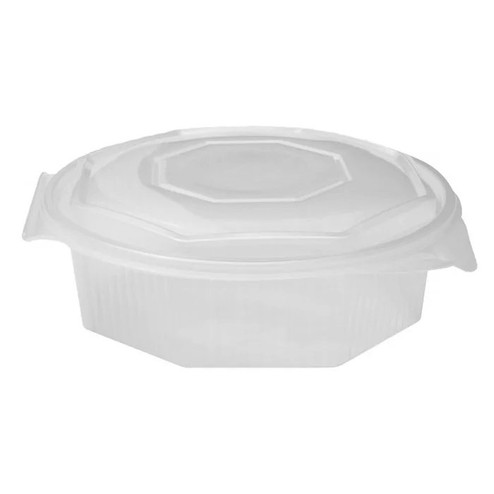 Termék főképe Miska osmiboká průhledná s víčkem 1500 ml (PP) [25 ks]