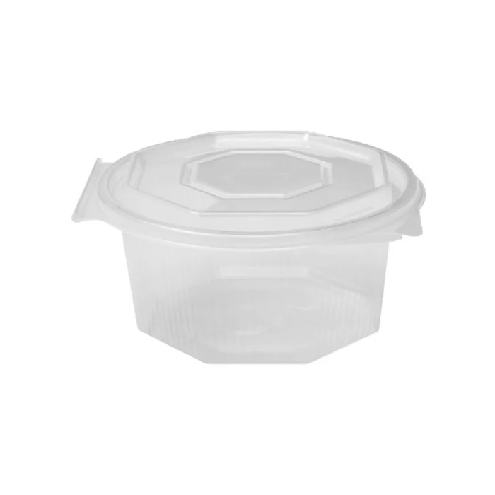 Termék főképe Miska osmiboká průhledná s víčkem 500 ml (PP) [50 ks]