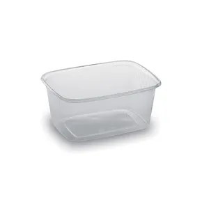 Doboz (PP) szögletes átlátszó 108 x 81 mm 250ml [100 db]