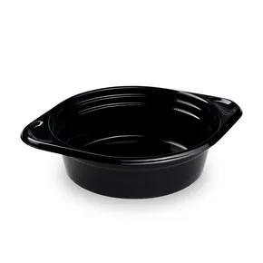 Tál (PP) Reware Brunch újrahasználható fekete átmérő 156 x 45 mm 500ml [12 db]