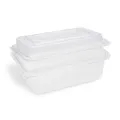 Egybefedeles doboz (rPET) szögletes átlátszó 1500 + 450 ml [50 db]
