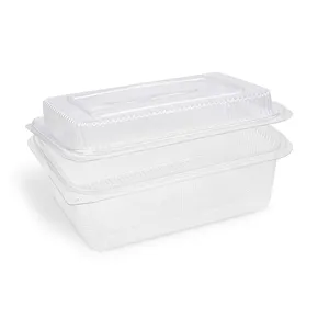 Egybefedeles doboz (rPET) szögletes átlátszó 1500 + 450 ml [50 db]