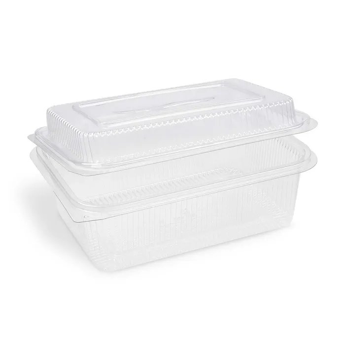 Termék főképe Miska (rPET) s víčkem hranatá průhledná 1500 + 450 ml [50 ks]