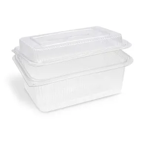 Egybefedeles doboz (rPET) szögletes átlátszó 2000 + 450 ml [50 db]
