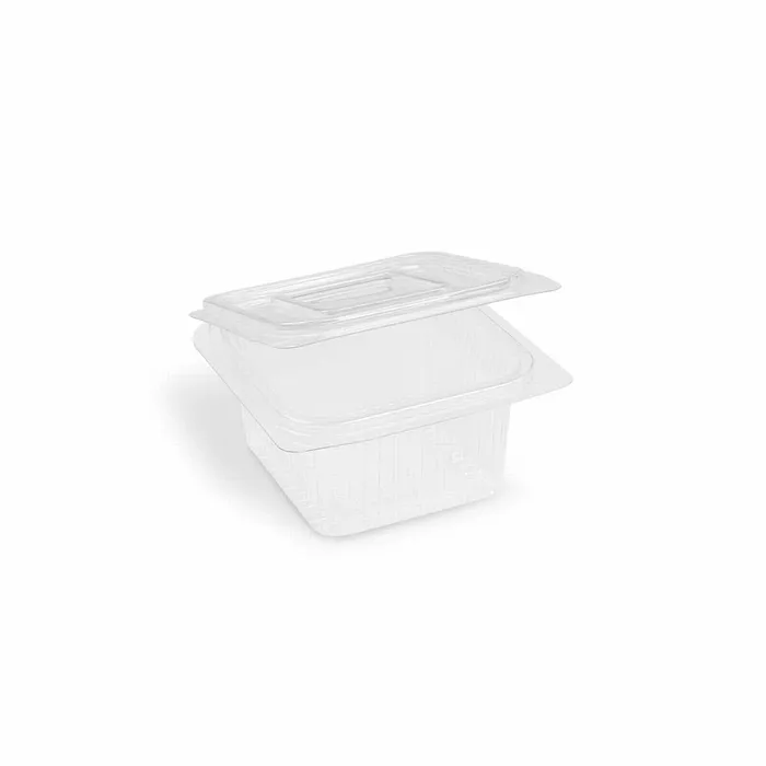 Termék főképe Miska (rPET) s víčkem hranatá průhledná 375ml [50 ks]