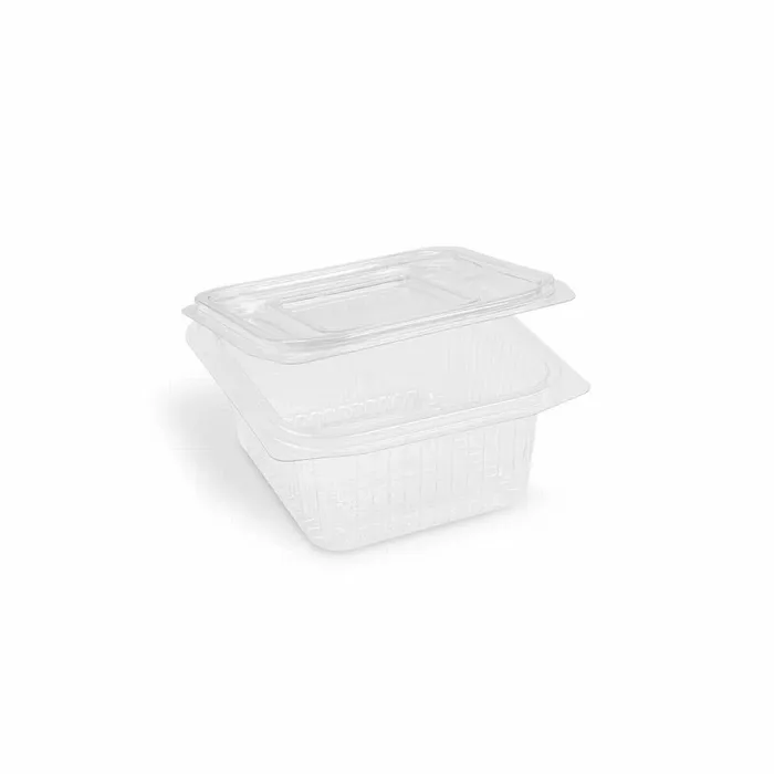 Termék főképe Miska (rPET) s víčkem hranatá průhledná 500ml [50 ks]