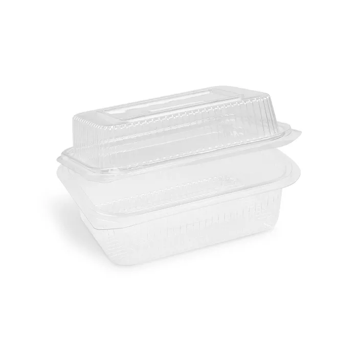 Termék főképe Miska (rPET) s víčkem hranatá průhledná 750 + 400 ml [50 ks]