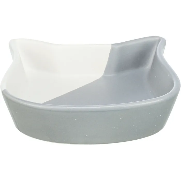 Termék főképe Miska tvar kočičí hlavy, 0,2 l/ ? 13 cm, šedá/bílá