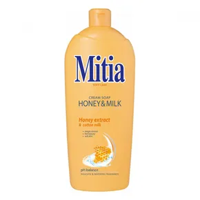 Mitia Honey & Milk folyékony szappan mézkivonattal utántöltő 1 l
