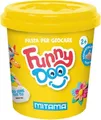 Modelína FUNNY DOO, 3 színes készlet, 3x120 g, piros, kék, sárga, MITAMA 63848