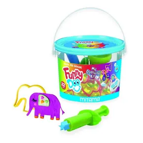 Modelína FUNNY DOO, „My Creativity Kit“ készlet, 9x50g + formák + eszközök, MITAMA 63853