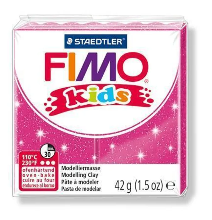 Termék főképe Modelovací hmota Fimo kids 42g růžová se třpytkami