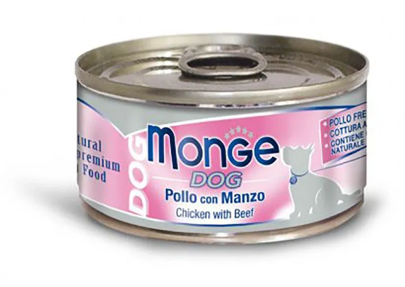 Termék főképe MONGE DOG NATURAL kuřecí maso s hovězím pro psy 95 g
