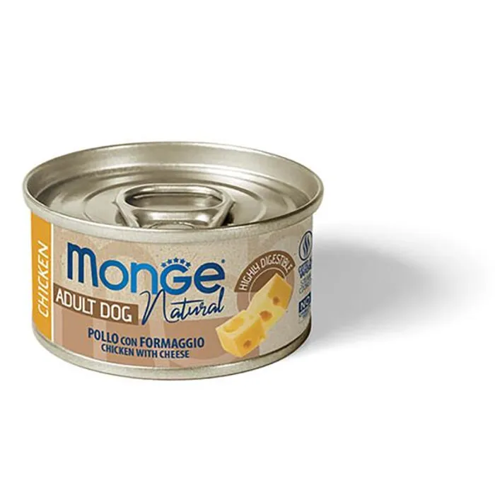 Termék főképe MONGE DOG NATURAL kuřecí maso se sýrem pro psy 95 g