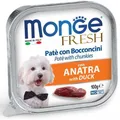 MONGE FRESH - pástétom és kacsadarabok 100 g kutyáknak