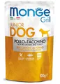 MONGE GRILL JUNIOR zsebes csirke pulykával kölyökkutyáknak 100 g
