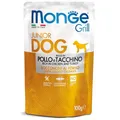 MONGE GRILL JUNIOR zsebes csirke pulykával kölyökkutyáknak 100 g