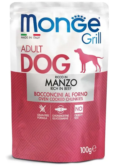 Termék főképe MONGE GRILL kapsička s hovězím masem pro psy 100 g