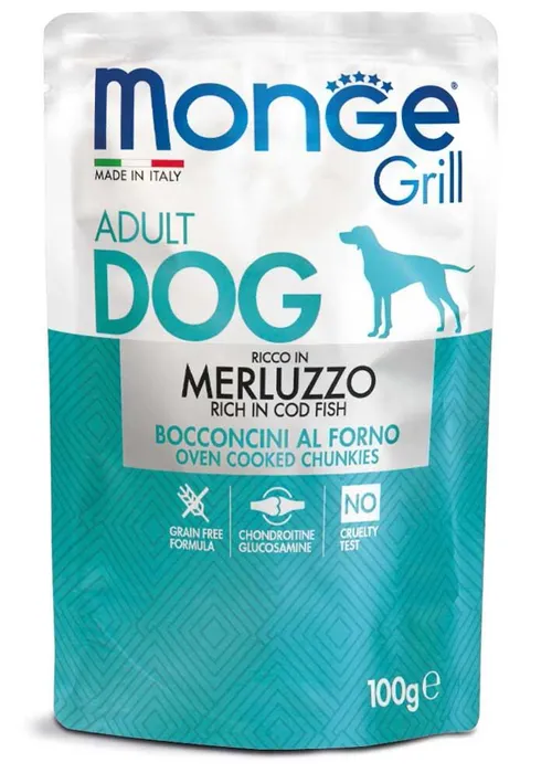 Termék főképe MONGE GRILL kapsička s treskou pro psy 100 g