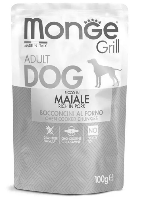 Termék főképe MONGE GRILL kapsička s vepřovým masem pro psy 100 g
