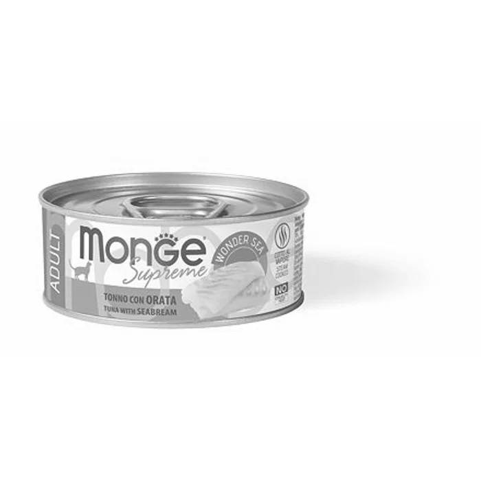 Termék főképe MONGE SUPREME ADULT tuňák a pražma pro kočky 80 g