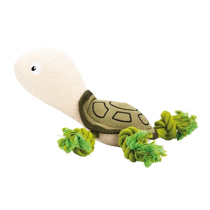 Termék főképe Mořská želva, 30 cm, látková hračka s bavlněnými uzly, HIPHOP DOG, zelená/krémová